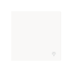 Wippe mit Aufdruck Symbol "Licht" für Schalter/Taster, einteilige Wippe studioweiß matt - Busch-art linear® 2520 LI-44M Busch Jaeger 2CKA001751A3346