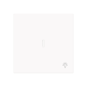 Wippe mit Aufdruck Symbol "Licht" mit kleiner transparenter Kalotte für Schalter/Taster, 1-fach studioweiß matt - Busch-art linear® 1789 LI-44M Busch Jaeger 2CKA001751A3374
