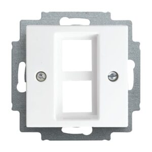 Zentralscheibe mit Tragring 2-fach, Modular-Jack Busch-balance® SI 2561-02-914 Busch Jaeger 2CKA001753A0232