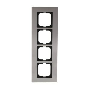 Abdeckrahmen 4-fach edelstahl - carat® 1724-860 Busch Jaeger 2CKA001754A4257