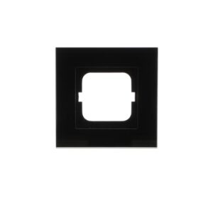 Abdeckrahmen 1-fach Glas schwarz - carat® 1721-825 Busch Jaeger 2CKA001754A4322