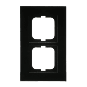 Abdeckrahmen 2-fach Glas schwarz - carat® 1722-825 Busch Jaeger 2CKA001754A4323