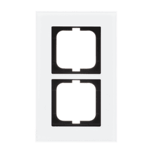 Abdeckrahmen 2-fach weißglas - carat® 1722-811 Busch Jaeger 2CKA001754A4443