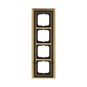 Abdeckrahmen 4-fach Messing poliert anthrazit - Busch-dynasty® 1724-835 Busch Jaeger 2CKA001754A4641