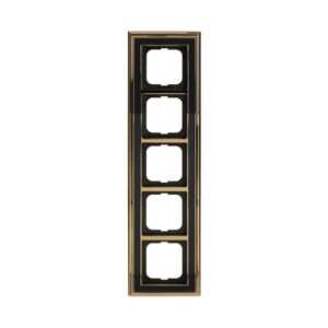 Abdeckrahmen 5-fach Messing poliert anthrazit - Busch-dynasty® 1725-835 Busch Jaeger 2CKA001754A4642