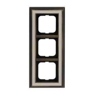 Abdeckrahmen 3-fach Messing antik elfenbeinweiß - Busch-dynasty® 1723-848 Busch Jaeger 2CKA001754A4655