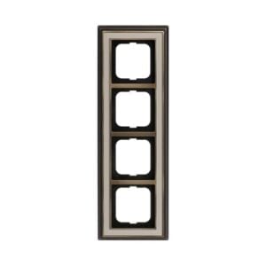 Abdeckrahmen 4-fach Messing antik elfenbeinweiß - Busch-dynasty® 1724-848 Busch Jaeger 2CKA001754A4656
