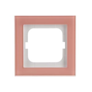 Abdeckrahmen 1-fach Glas Koralle - Busch-axcent® pur 1721-227 Busch Jaeger 2CKA001754A4765