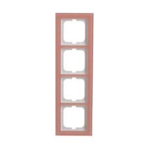 Abdeckrahmen 4-fach Glas Koralle - Busch-axcent® pur 1724-227 Busch Jaeger 2CKA001754A4768