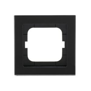 Abdeckrahmen 1-fach Glas schwarz - Busch-axcent® pur 1721-245 Busch Jaeger 2CKA001754A4800