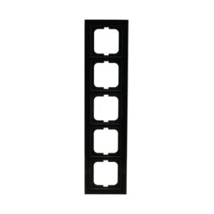 Abdeckrahmen 5-fach Glas schwarz - Busch-axcent® pur 1725-245 Busch Jaeger 2CKA001754A4804