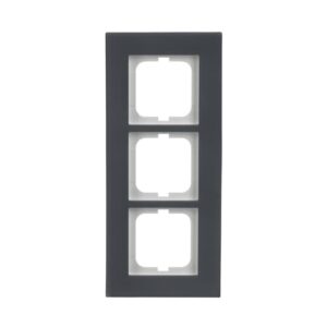 Abdeckrahmen 3-fach Porzellan anthrazit - carat® 1723-815 Busch Jaeger 2CKA001754A4822
