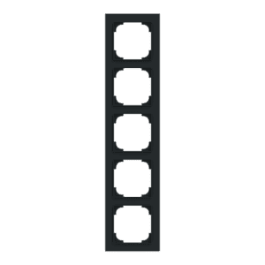 Abdeckrahmen 5-fach schwarz matt - Busch-art linear® 1725-45M Busch Jaeger 2CKA001754A4872