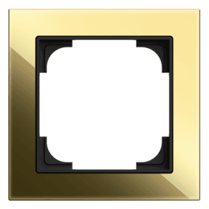 Abdeckrahmen 1-fach Glas schwarz/gold - Busch-art linear® 1721-4013 Busch Jaeger 2CKA001754A4882