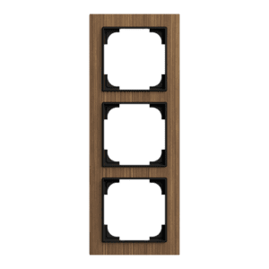 Abdeckrahmen 3-fach Holz Walnuss - Busch-art linear® 1723-4086 Busch Jaeger 2CKA001754A4894
