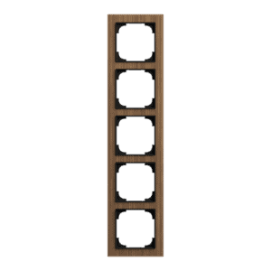 Abdeckrahmen 5-fach Holz Walnuss - Busch-art linear® 1725-4086 Busch Jaeger 2CKA001754A4896