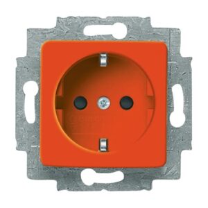 SCHUKO® Steckdosen-Einsatz 50x50 mm orange - Reflex SI 20 EUCQ-14-212 Busch Jaeger 2CKA002011A2878