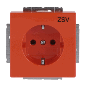 SCHUKO® Steckdosen-Einsatz mit Aufdruck 20 EUC-14-82 Busch Jaeger 2CKA002011A3723