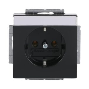 SCHUKO® Steckdosen-Einsatz mit Beschriftungsfeld 20 EUN-81 Busch Jaeger 2CKA002011A3802