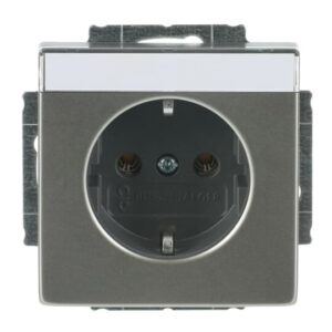 SCHUKO® Steckdosen-Einsatz mit Beschriftungsfeld 20 EUN-866 Busch Jaeger 2CKA002011A3851