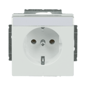 SCHUKO® Steckdosen-Einsatz mit Beschriftungsfeld 20 EUN-884 Busch Jaeger 2CKA002011A3881