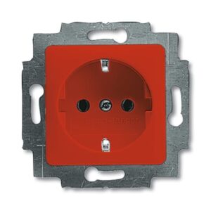SCHUKO® Steckdosen-Einsatz 50x50 mm rot - Reflex SI 20 EUCQ-217-101 Busch Jaeger 2CKA002011A6255