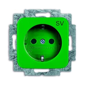 SCHUKO® Steckdosen-Einsatz mit Aufdruck 20 EUC-13-212-103 Busch Jaeger 2CKA002011A6259