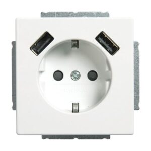 20 EUCB2USB-884 SCHUKO® 2x USB-Steckdose 20 EUCB2USB-884 Busch Jaeger 2CKA002011A6277