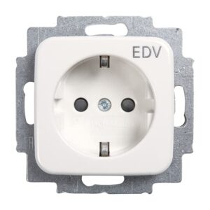 SCHUKO® Steckdosen-Einsatz mit Aufdruck "EDV"  Reflex SI/SI Linear 20 EUC/DVKS-214 Busch Jaeger 2CKA002013A5320