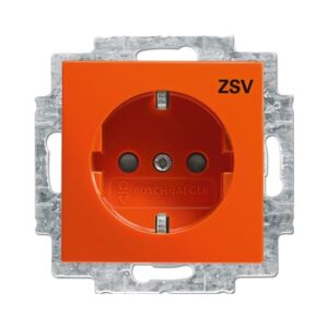 SCHUKO® Steckdosen-Einsatz mit Aufdruck  Busch-balance® SI 20 EUCB-14-914-10 Busch Jaeger 2CKA002013A5389