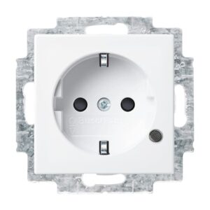 SCHUKO® Steckdosen-Einsatz mit LED Kontrolllicht Safety+ Busch-balance® SI 20 EUCBL-914 Busch Jaeger 2CKA002013A5395