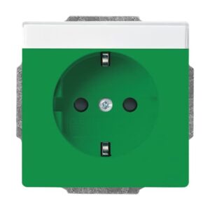 SCHUKO® Steckdosen-Einsatz mit Beschriftungsfeld 20 EUCNB-13-82 Busch Jaeger 2CKA002013A5424