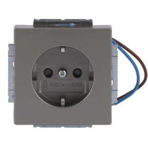 SCHUKO® Steckdose Safety+ mit Nachtorientierungslicht/Steplight® 20 EUCBLI-866 Busch Jaeger 2CKA002013A5460