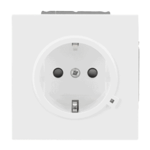 SCHUKO® Steckdose Safety+ mit LED Kontrolllicht Busch-art linear® 20 EUCBL-44G Busch Jaeger 2CKA002013A5513