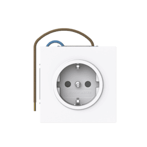 SCHUKO® Steckdose Safety+, studioweiß mit Nachtorientierungslicht/Steplight® 20 EUCBLI-44G Busch Jaeger 2CKA002013A5517