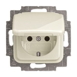 SCHUKO® Steckdosen-Einsatz mit Klappdeckel 20 EUK-212 Busch Jaeger 2CKA002018A0596