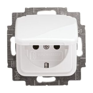 SCHUKO® Steckdosen-Einsatz mit Klappdeckel  Reflex SI/SI Linear 20 EUK-214 Busch Jaeger 2CKA002018A0778