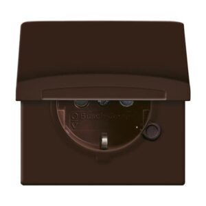 SCHUKO® Steckdosen-Einsatz mit Klappdeckel 20 EUGKB-31-101 Busch Jaeger 2CKA002064A0291
