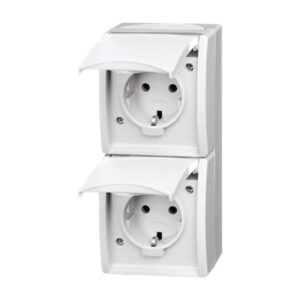 SCHUKO® Steckdose 2-fach 20-02 EW-54 Busch Jaeger 2CKA002084A0710