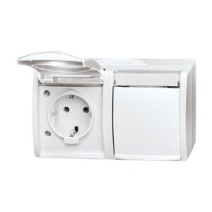 SCHUKO® Steckdose 2-fach 20/2 EWN-54 Busch Jaeger 2CKA002084A0715