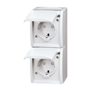 SCHUKO® Steckdose mit erh. Berührungsschutz 20-02 EBW-54 Busch Jaeger 2CKA002084A0722