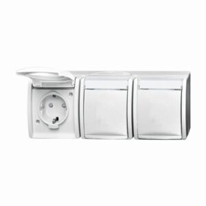 SCHUKO® Steckdose mit erh. Berührungsschutz 2300/3 EBW-54 Busch Jaeger 2CKA002084A0724