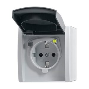 FI-SCHUKOMAT SCHUKO® Steckdose mit Fehlerstrom-Schutzschalter 3120 EWB-53 Busch Jaeger 2CKA003116A0664