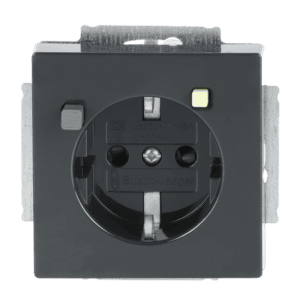 FI-SCHUKOMAT SCHUKO® Steckdosen-Einsatz mit Fehlerstrom-Schutzschalter 3120 EUCB-81 Busch Jaeger 2CKA003116A0667