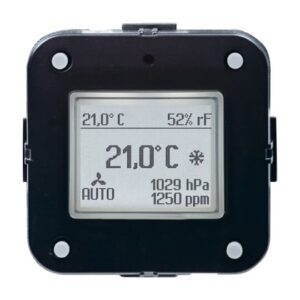 Raumtemperaturregler mit CO2/Feuchte-Sensor, Heiz-/Kühlbetrieb 6109/28 Busch Jaeger 2CKA006134A0316