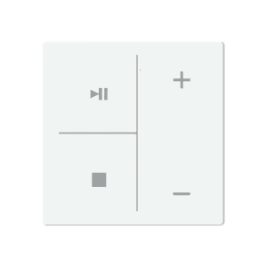 Abdeckung als Taster 4-fach, mit Symbolik "Musiksteuerung" Format 63 - solo/future, LFMW/A.4.63.11-884 LFMW/A.4.63.11-884 Busch Jaeger 2CKA006199A0259