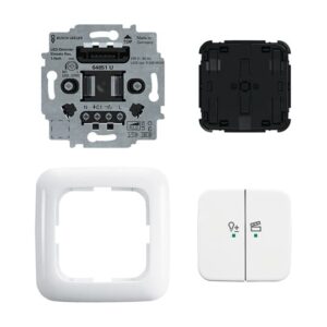 LED-Dimmer-Einsatz flex, 1-fach Komplettset mit 2-fach Bedienelement, Wireless 62851 UJ-214-WL Busch Jaeger 2CKA006200A0290