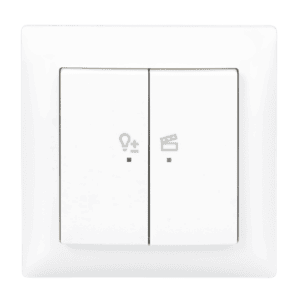 LED-Dimmer-Einsatz flex, 1-fach Komplettset mit 2-fach Bedienelement, Wireless 62851 UJ-914-WL Busch Jaeger 2CKA006200A0293