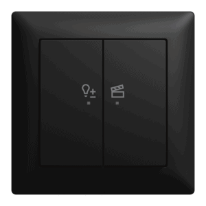 LED-Dimmer-Einsatz flex, 1-fach Komplettset mit 2-fach Bedienelement, Wireless 62851 UJ-915-WL Busch Jaeger 2CKA006200A0951