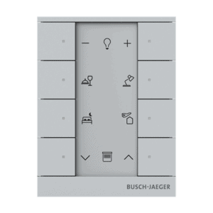 Busch-Tenton®, 8-fach Bedienelement, alusilber, für Busch-free@home® SB-F-8.0.11-83 Busch Jaeger 2CKA006220A0880
